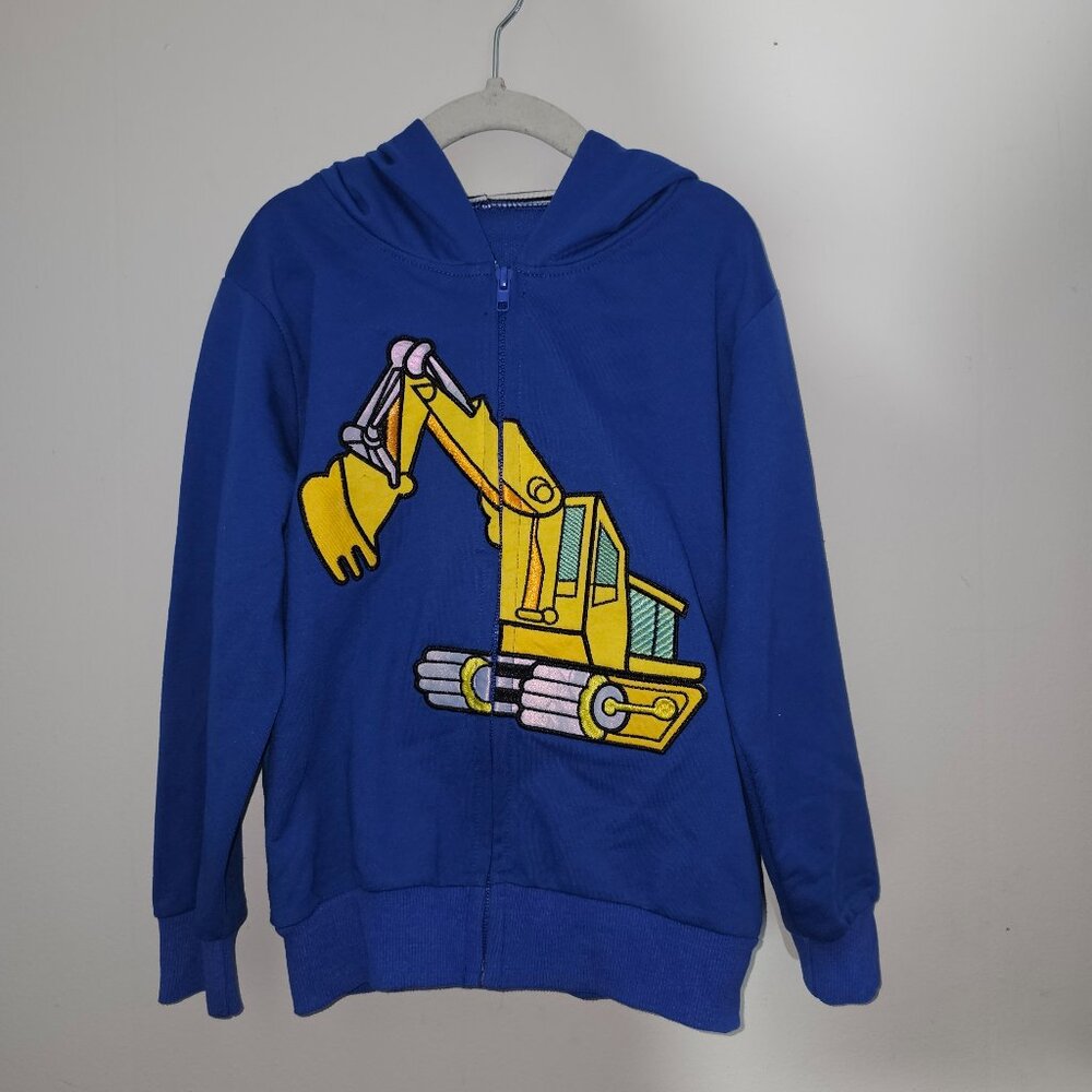 NWT | Unbranded | L (10–12) | Excavator Zip-Up Hoodie
